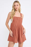 CR25100B PARISIAN LINEN OVERALL ROMPER
