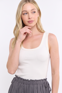 CD25454 HIGH WAISTED BOHO MAXI DRESS WITH WHITE TANK TOP