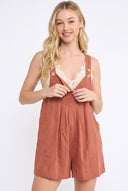 CR25100B PARISIAN LINEN OVERALL ROMPER