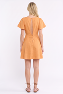 CD25660 SUMMER NIGHT FLUTTER SLEEVE MINI DRESS