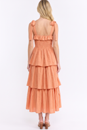 CD25662 TIERED RUFFLE MAXI DRESS