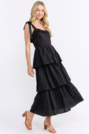 CD25662 TIERED RUFFLE MAXI DRESS
