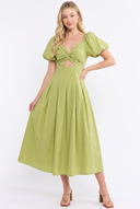 CD25696 TULIP SLEEVES MIDI DRESS