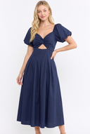 CD25696 TULIP SLEEVES MIDI DRESS