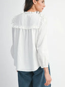 BLOUSE WITH RUFFLED DETAIL - CET26251
