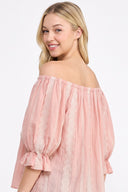 CT25062B BOHEMIAN BREEZE EMBROIDERED BLOUSE