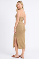 CWS25110 KNOTTED HALTER NECK SWEATER SET