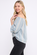 CT25062B BOHEMIAN BREEZE EMBROIDERED BLOUSE