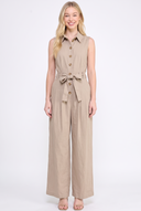 CR25109 SLEEVELESS OPEN FLAP BACK JUMPSUIT