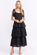 CD25662 TIERED RUFFLE MAXI DRESS