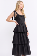 CD25662 TIERED RUFFLE MAXI DRESS