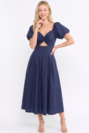 CD25696 TULIP SLEEVES MIDI DRESS